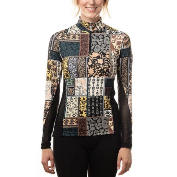 Kastel Denmark Modern Patchwork w extended mesh funktionsbluse