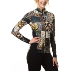 Kastel Denmark Modern Patchwork w extended mesh funktionsbluse