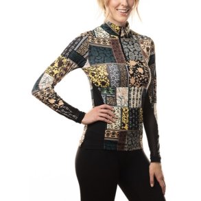 Kastel Denmark Modern Patchwork w extended mesh funktionsbluse