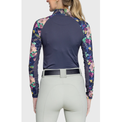 Kastel Raglan Navy Lush Garden 1/4 zip SS25