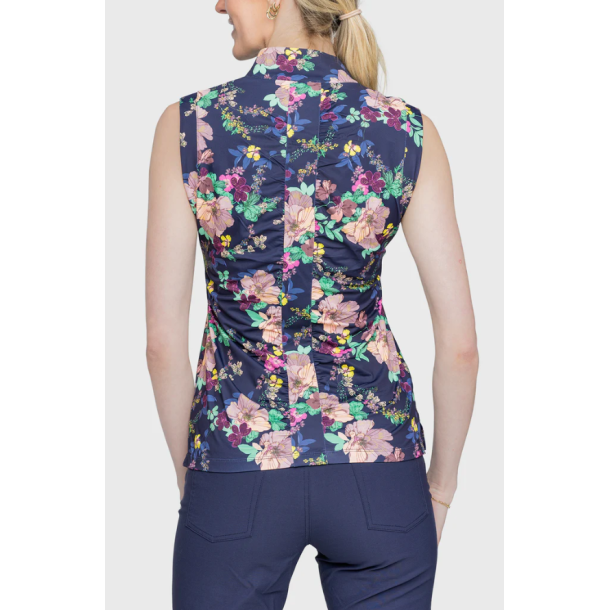 Kastel Lush Garden sleeveless tank top 1/4 zip SS25