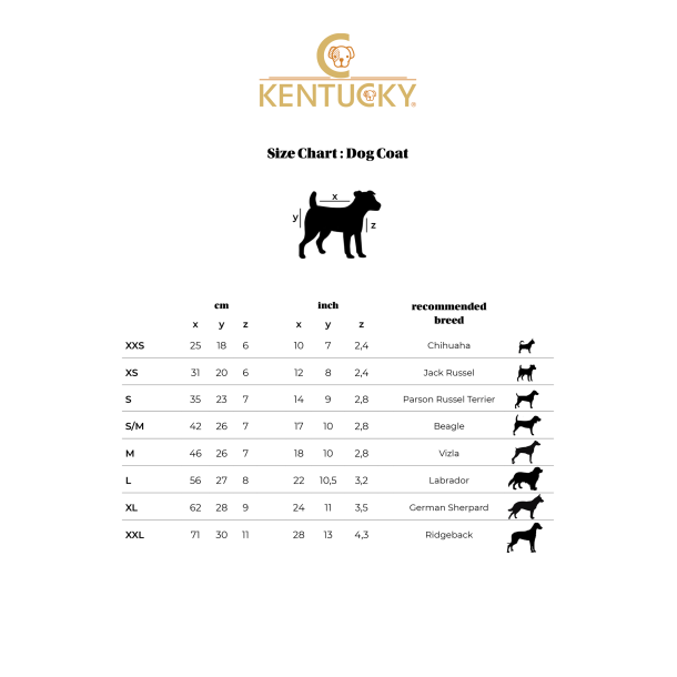 Kentucky Dog Coat Reflective & Water Repellent