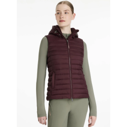 LeMieux Rose puffer vest m aftagelig h�tte