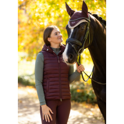 LeMieux Rose puffer vest m aftagelig h�tte