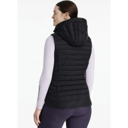 LeMieux Rose puffer vest m aftagelig h�tte
