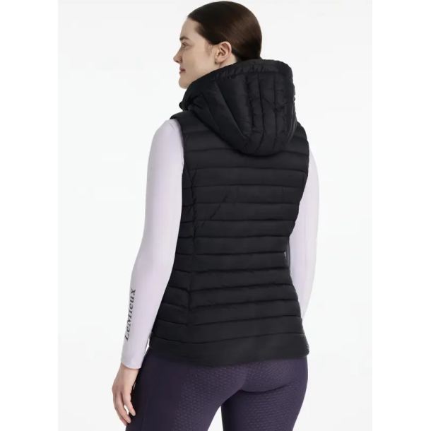 LeMieux Rose puffer vest m aftagelig h�tte