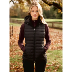 LeMieux Rose puffer vest m aftagelig h�tte