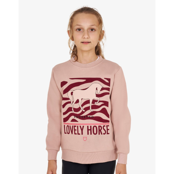 Equestro Lovely horse sweatshirt t dame og junior FW24
