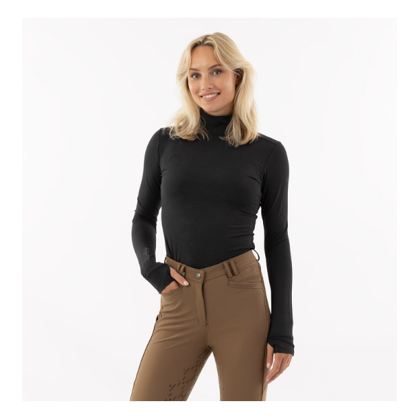 Anky Mockneck lang�rmet bluse AW24