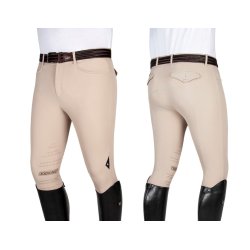 Equiline Atos herrebuks i beige med kn� grip