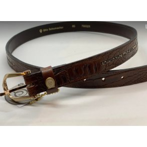 OS Croco brown Primavera b�lte m fineline met.gold