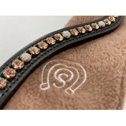 OS buet pandeb�nd m 8mm silk og pav� krystaller