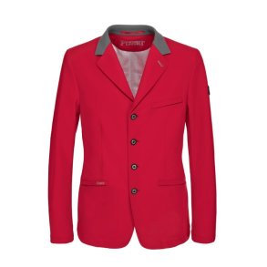 Pikeur Askan Vario ridejakke herre r�d/sort krave