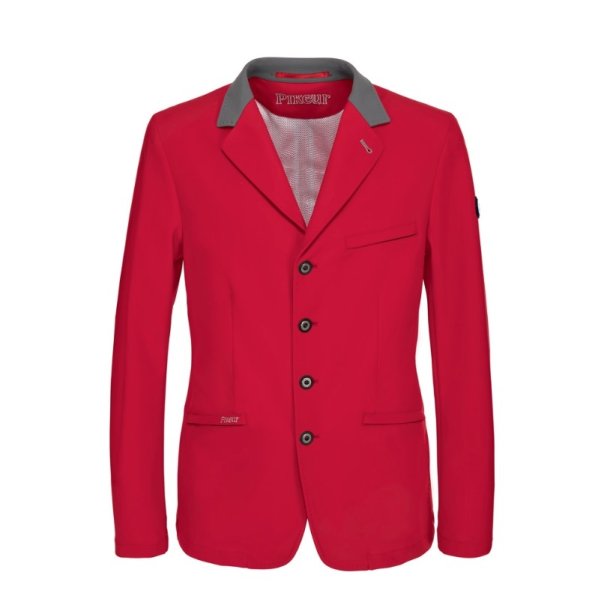 Pikeur Askan Vario ridejakke herre r�d/sort krave