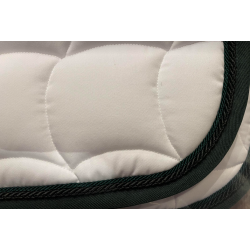 Anna Scarpati Quardro spring sadelunderlag hvid m Egene gr�n og sort