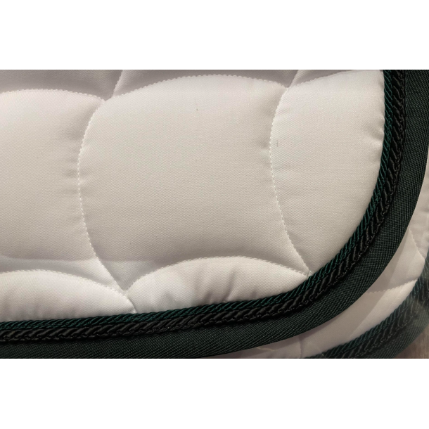 Anna Scarpati Quardro spring sadelunderlag hvid m Egene gr�n og sort