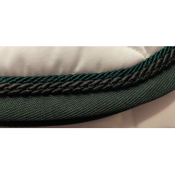 Anna Scarpati Quardro spring sadelunderlag hvid m Egene gr�n og sort