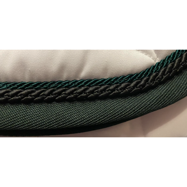 Anna Scarpati Quardro spring sadelunderlag hvid m Egene gr�n og sort