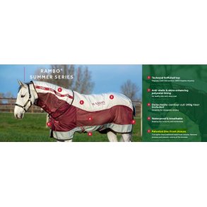 Horseware Rambo Summer Series Turnout med V-lukning