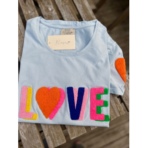 Lulus Love t-shirt lysebl� 