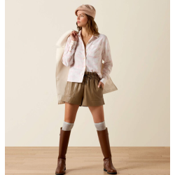 Ariat Rudford Icy Pink Horseprint skjorte