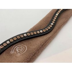 OS buet pandeb�nd m 8mm silk og pav� krystaller