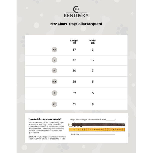 Kentucky Dog collar Jacquard hundehalsb�nd