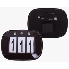 QHP St�vnenummer i l�der med sten (2 stks.)