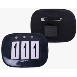 QHP St�vnenummer i l�der med sten (2 stks.)