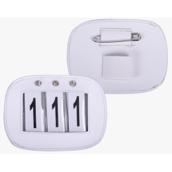 QHP St�vnenummer i l�der med sten (2 stks.)