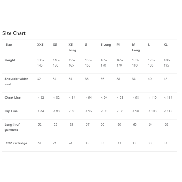 Seaver Safe Fit airbag vest